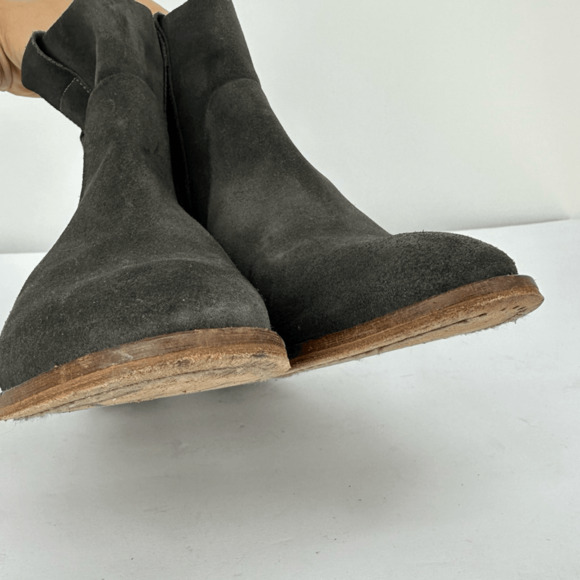 BASKE California Womens 8 Gray Gunner Suede Ankle Boots Boho Western - Picture 9 of 15